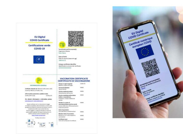 Green Pass dal 6 agosto 2021